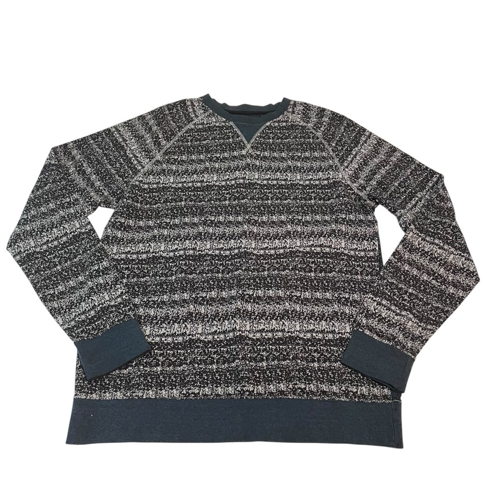 Quiksilver Men's XL Sweater Black Gray Knit Crewneck Limited Collection